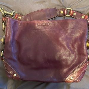 Maroon Coach purse, used condition